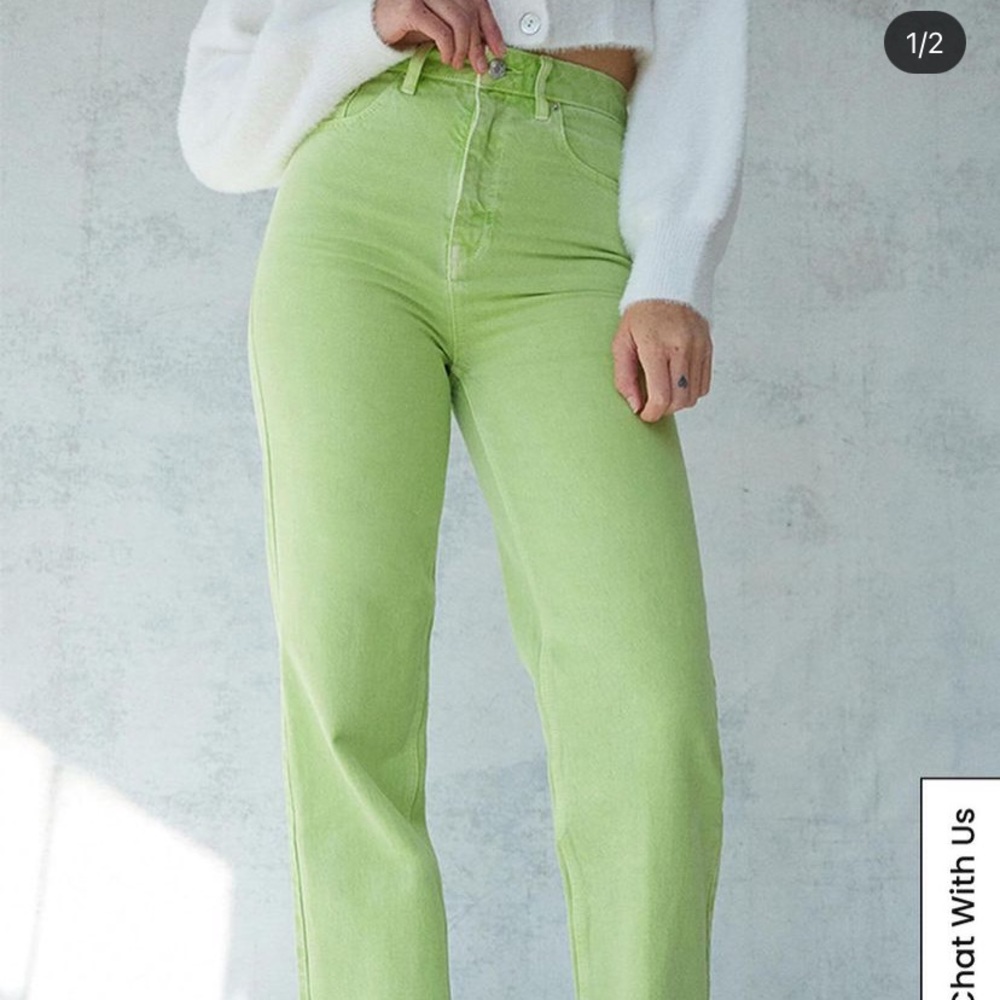 lime green jeans!